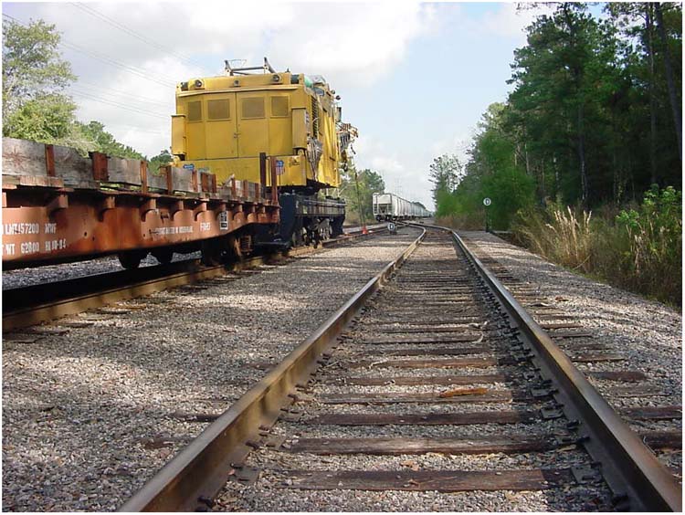 RR tracks near Baytown, Texas
