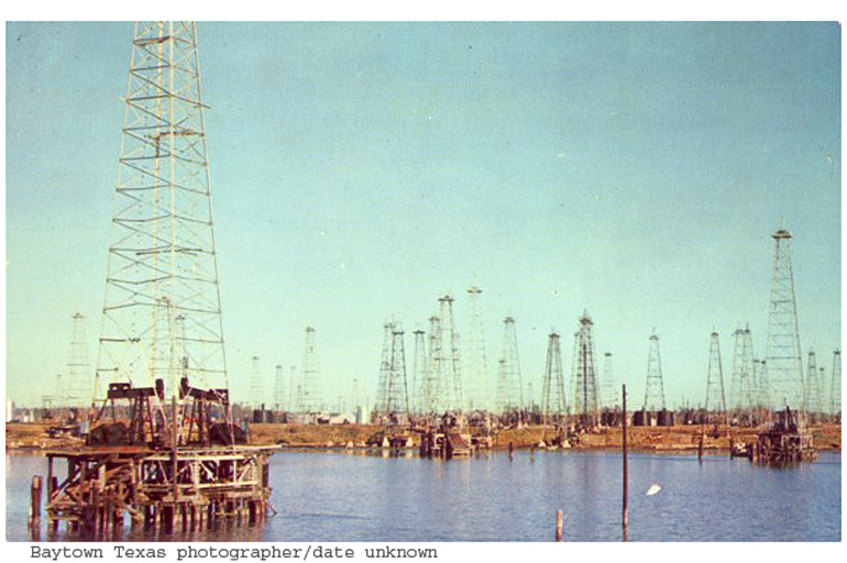 Around Baytown - Goose Creek Oil Field Oil Well Derricks - Baytown Texas