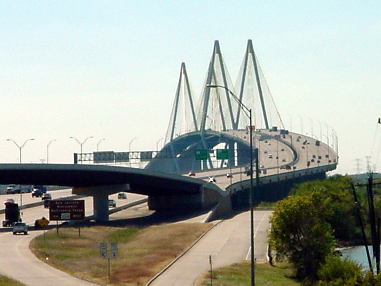 Fred Hartman Briidge over the Houston Ship Channel in Baytown, Texas