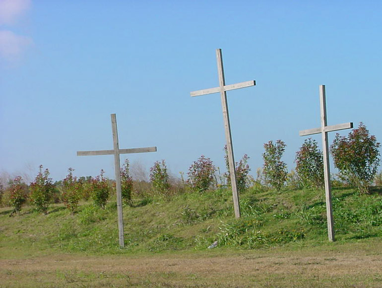 Around Baytown - 3 Crosses north of Mont Belvieu Texas 