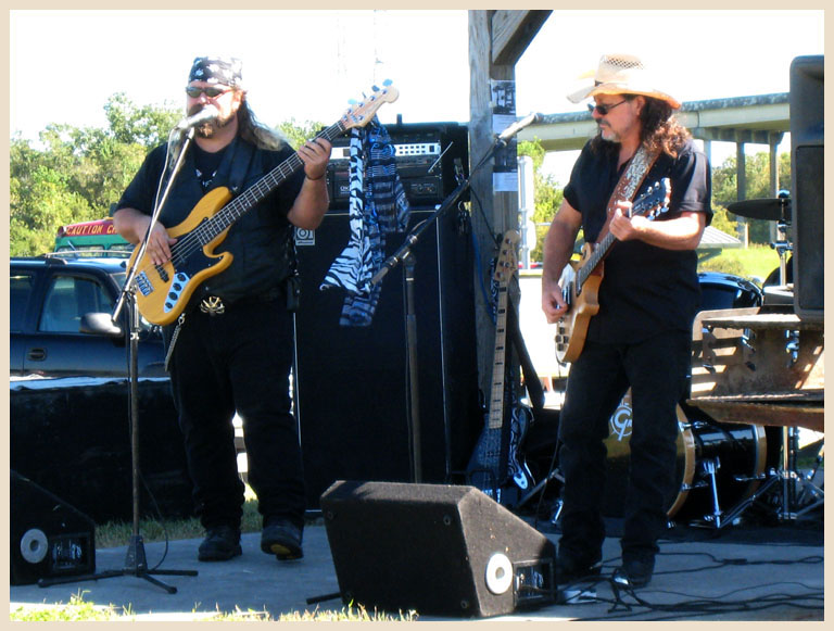Mean Gene Kelton and the Diehards come out for a free concert in support of the Save Our Bayou rally at Roseland Park - Baytown, Texas 10-20-2007