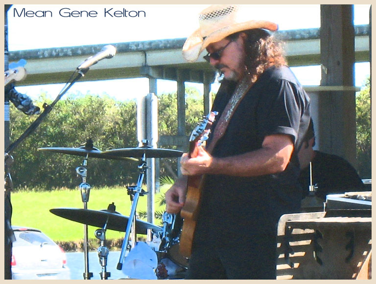 Mean Gene Kelton and the Diehards come out for a free concert in support of the Save Our Bayou rally at Roseland Park - Baytown, Texas 10-20-2007