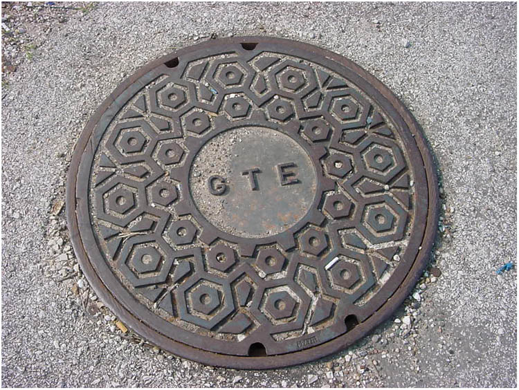 GTE Manhole cover - Baytown Texas