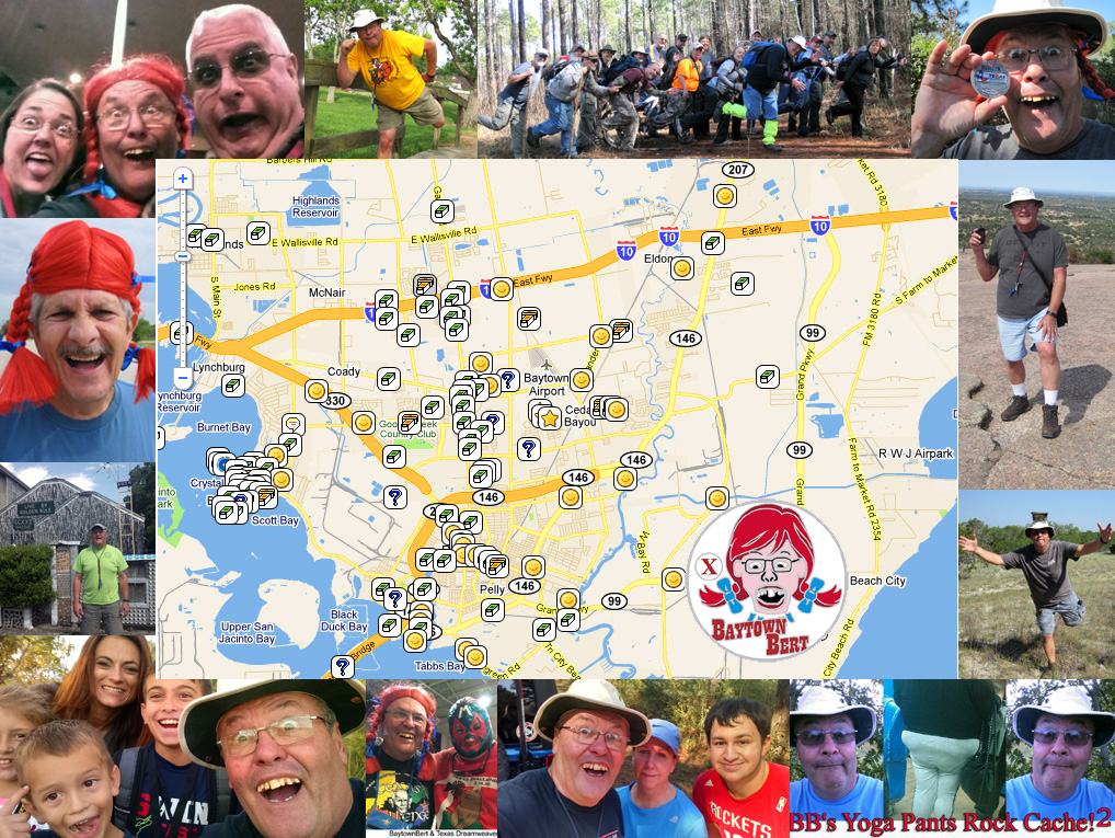 Baytown Texas Geocaches as of 3-31-2010